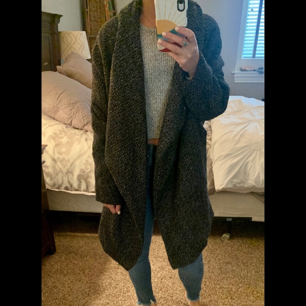 Super comfortable and warm grey coat